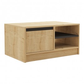 120-000512 Τραπέζι σαλονιού Narli pakoworld σε oak απόχρωση 90x60x45εκ