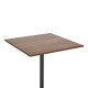 350-000037 Τραπέζι Nerobian pakoworld mdf σε καρυδί απόχρωση 70x70x75εκ
