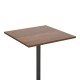 350-000036 Τραπέζι Nerobian pakoworld mdf σε καρυδί απόχρωση 60x60x75εκ