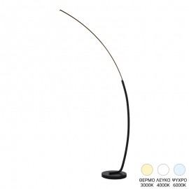 377-000021 Φωτιστικό δαπέδου Urena pakoworld led μέταλλο σε μαύρη απόχρωση 70x28x165εκ