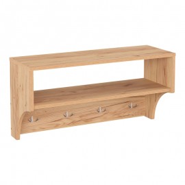 184-000127 Κρεμάστρα Crosta pakoworld σε oak απόχρωση 80x28x40εκ