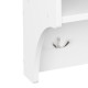 184-000126 Κρεμάστρα Crosta pakoworld σε λευκή απόχρωση 80x28x40εκ