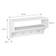 184-000126 Κρεμάστρα Crosta pakoworld σε λευκή απόχρωση 80x28x40εκ
