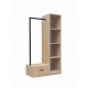 072-000156 Έπιπλο εισόδου Erdeco pakoworld mdf σε φυσική απόχρωση 80x40x150εκ