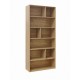 072-000152 Βιβλιοθήκη Evergin pakoworld mdf σε oak απόχρωση 80x30x180εκ
