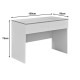 072-000151 Γραφείο εργασίας Beleton pakoworld με συρτάρια mdf σε oak με λευκή απόχρωση 100x50x75εκ