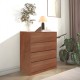 072-000159 Συρταριέρα Kuanger pakoworld mdf σε καρυδί απόχρωση 80x40x80εκ
