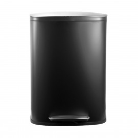 01-20910 ESTIA ΚΑΔΟΣ ΑΠΟΡΡΙΜΑΤΩΝ SOLOPRIME SOFT CLOSE 50lt ΜΑΥΡΟΣ