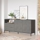 176-000125 Μπουφές Evaluate pakoworld ανθρακί antique-wenge 170x46.5x75.5εκ