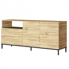 176-000124 Μπουφές Evaluate pakoworld sonoma-wenge 170x46.5x75.5εκ