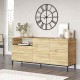 176-000124 Μπουφές Evaluate pakoworld sonoma-wenge 170x46.5x75.5εκ