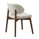 381-000012 Τραπεζαρία Eleganza-Siena pakoworld σετ 7τεμ mdf σε καρυδί-εκρού απόχρωση 180x99x75.8εκ