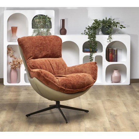 60-29334 LOBSTER leisure chair color: cinnamon