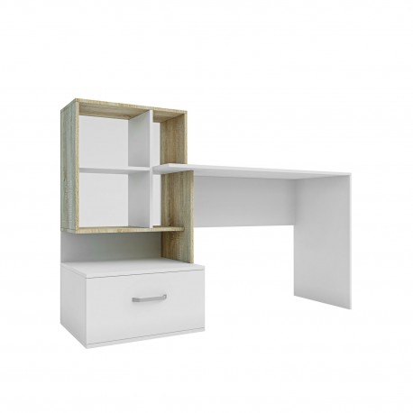 GR-VIOLA Γραφείο Viola Λευκό-Σονόμα 149x48x105cm