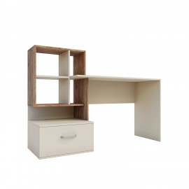 GR-VIOLA-1 Γραφείο Viola Μπεζ-Σκούρο Δρυς 149x48x105cm