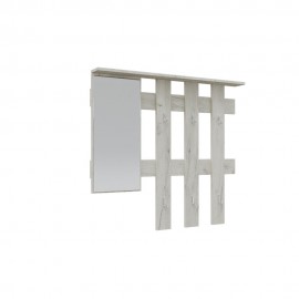 GR-RENOHANG-1 Κρεμάστρα Reno με Καθρέπτη Λευκό 100x10x90cm
