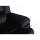 14340031 Πολυθρόνα Ανακλινόμενη ArteLibre CARINAE Μαύρο Βελούδο 93x90x100cm Μαύρο