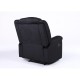 14340031 Πολυθρόνα Ανακλινόμενη ArteLibre CARINAE Μαύρο Βελούδο 93x90x100cm Μαύρο
