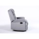 14340032 Πολυθρόνα Ανακλινόμενη ArteLibre CARINAE Γκρι Βελούδο 93x90x100cm Γκρι