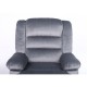 14340032 Πολυθρόνα Ανακλινόμενη ArteLibre CARINAE Γκρι Βελούδο 93x90x100cm Γκρι