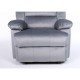 14340032 Πολυθρόνα Ανακλινόμενη ArteLibre CARINAE Γκρι Βελούδο 93x90x100cm Γκρι