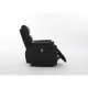 14340034 Πολυθρόνα Ανακλινόμενη ArteLibre RIGIL Με Λειτουργία Μασάζ Μαύρο PU 75x87x102cm Μαύρο