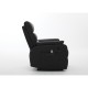 14340034 Πολυθρόνα Ανακλινόμενη ArteLibre RIGIL Με Λειτουργία Μασάζ Μαύρο PU 75x87x102cm Μαύρο