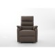 14340035 Πολυθρόνα Ανακλινόμενη ArteLibre RIGIL Με Λειτουργία Μασάζ Καφέ PU 75x87x102cm Καφέ