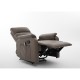 14340035 Πολυθρόνα Ανακλινόμενη ArteLibre RIGIL Με Λειτουργία Μασάζ Καφέ PU 75x87x102cm Καφέ