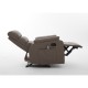 14340035 Πολυθρόνα Ανακλινόμενη ArteLibre RIGIL Με Λειτουργία Μασάζ Καφέ PU 75x87x102cm Καφέ