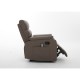 14340035 Πολυθρόνα Ανακλινόμενη ArteLibre RIGIL Με Λειτουργία Μασάζ Καφέ PU 75x87x102cm Καφέ