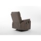 14340035 Πολυθρόνα Ανακλινόμενη ArteLibre RIGIL Με Λειτουργία Μασάζ Καφέ PU 75x87x102cm Καφέ