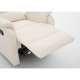 14340040 Πολυθρόνα Ανακλινόμενη ArteLibre TALITHA Μπεζ PU 79x97x101cm Μπεζ