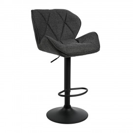 200-049 Σκαμπό Comfort ύφασμα Γκρι 53 x 52 x 91-111 53x52x91-111 εκ.