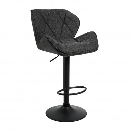 200-049 Σκαμπό Comfort ύφασμα Γκρι 53 x 52 x 91-111 53x52x91-111 εκ.