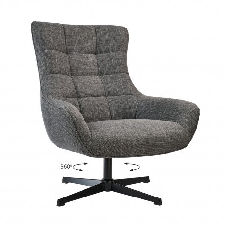 300-354 Πολυθρόνα Twin Γκρι 83 x 89 x 99 83x89x99 εκ.