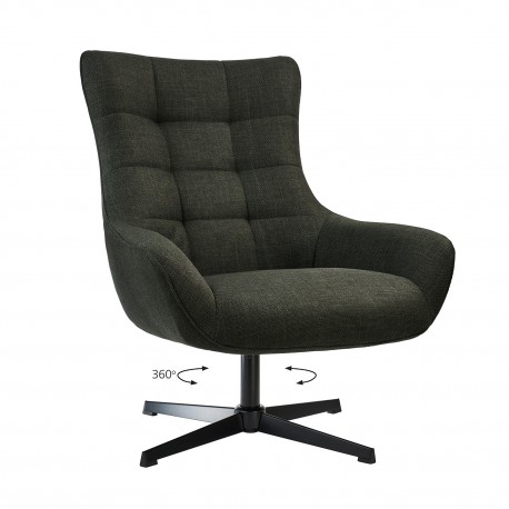 300-356 Πολυθρόνα Twin Σκούρο Κυπαρισσί  83 x 89 x 99 83x89x99 εκ.