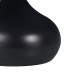 029-000276 Τραπέζι σαλονιού Kirkene Inart sintered stone σε απόχρωση μαύρο μαρμάρου με μαύρο μέταλλο Φ70x40εκ