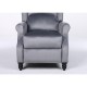14340047 Πολυθρόνα Ανακλινόμενη ArteLibre MARKEB Γκρι Βελούδο 72x84x97cm Γκρι