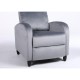 14340048 Πολυθρόνα Ανακλινόμενη ArteLibre ATRIA Γκρι Βελούδο 67.5x90x104cm Γκρι