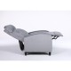 14340048 Πολυθρόνα Ανακλινόμενη ArteLibre ATRIA Γκρι Βελούδο 67.5x90x104cm Γκρι