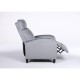 14340048 Πολυθρόνα Ανακλινόμενη ArteLibre ATRIA Γκρι Βελούδο 67.5x90x104cm Γκρι