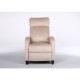 14340049 Πολυθρόνα Ανακλινόμενη ArteLibre ATRIA Εκρού Βελούδο 67.5x90x104cm Εκρού