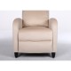 14340049 Πολυθρόνα Ανακλινόμενη ArteLibre ATRIA Εκρού Βελούδο 67.5x90x104cm Εκρού