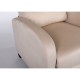 14340049 Πολυθρόνα Ανακλινόμενη ArteLibre ATRIA Εκρού Βελούδο 67.5x90x104cm Εκρού