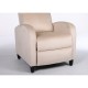 14340049 Πολυθρόνα Ανακλινόμενη ArteLibre ATRIA Εκρού Βελούδο 67.5x90x104cm Εκρού