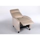 14340049 Πολυθρόνα Ανακλινόμενη ArteLibre ATRIA Εκρού Βελούδο 67.5x90x104cm Εκρού