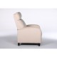 14340049 Πολυθρόνα Ανακλινόμενη ArteLibre ATRIA Εκρού Βελούδο 67.5x90x104cm Εκρού