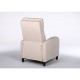 14340049 Πολυθρόνα Ανακλινόμενη ArteLibre ATRIA Εκρού Βελούδο 67.5x90x104cm Εκρού