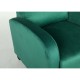 14340050 Πολυθρόνα Ανακλινόμενη ArteLibre ATRIA Πράσινο Βελούδο 67.5x90x104cm Πράσινο